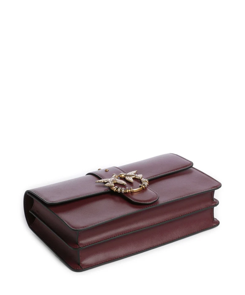 Pinko Love One Classic New Buckle Umhängetasche ribes intenso/antique gold