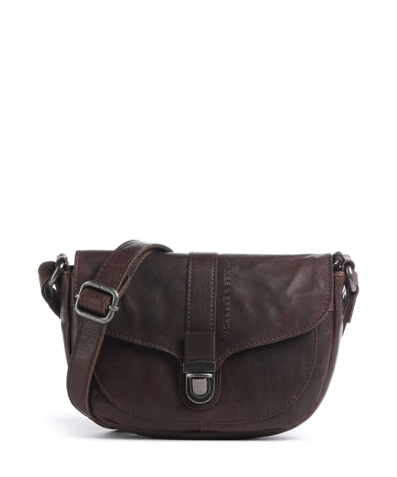 Spikes & Sparrow Bronco Iris Umhängetasche dark brown