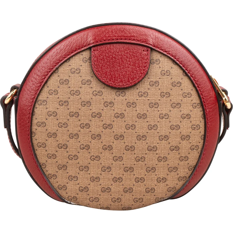 Gucci Monogram GG Supreme x Limited Fujiko Pro Doraemon Round Small Crossbody Bag