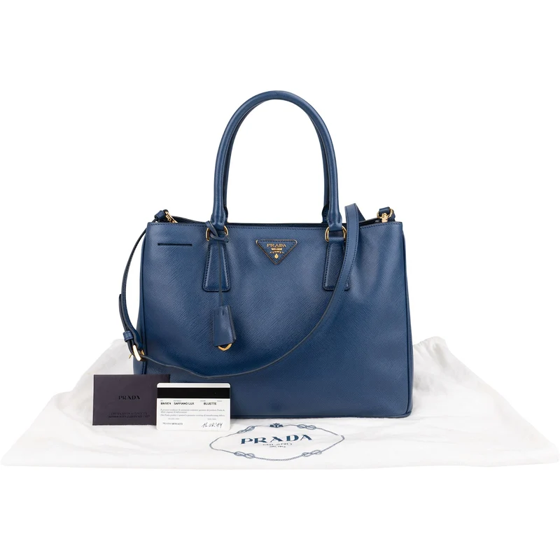 Prada Saffiano Lux Leather Galleria Tote Handbag