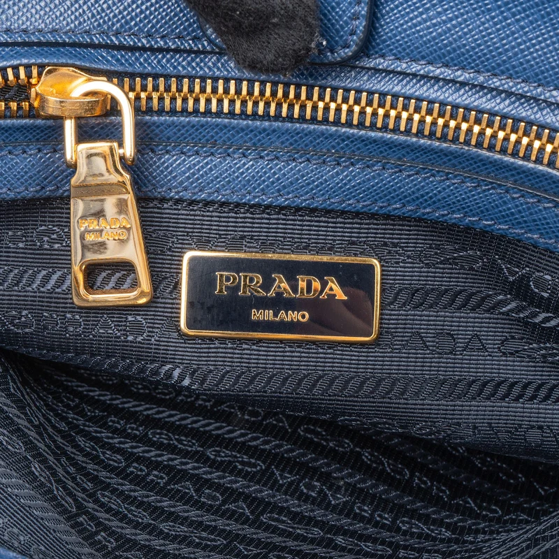 Prada Saffiano Lux Leather Galleria Tote Handbag