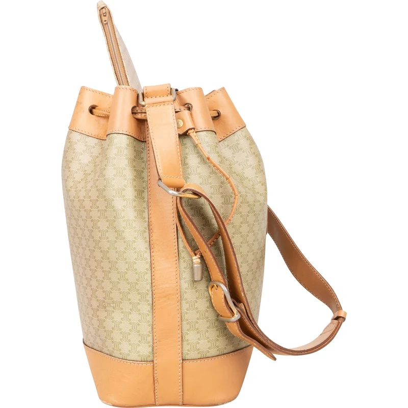 Celine Macadam Monogram Bucket Shoulder Bag