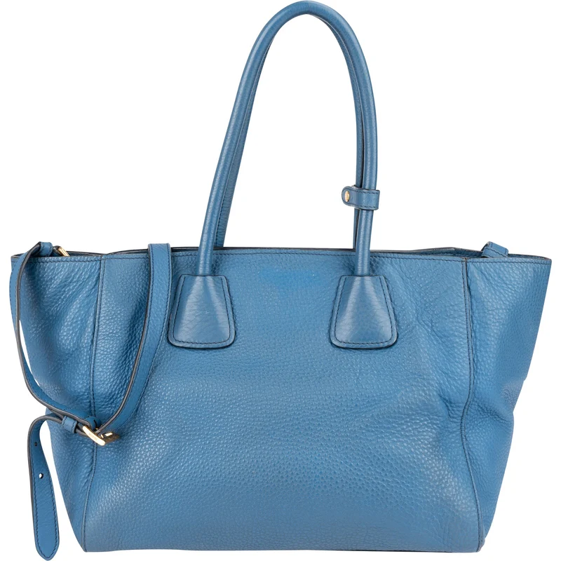 Prada Vitello Daino Leather Tote Shopper Shoulder Bag