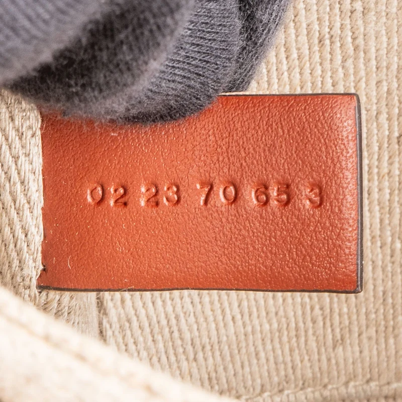 Chloé Canvas Mini Woody Tote Crossbody Handbag