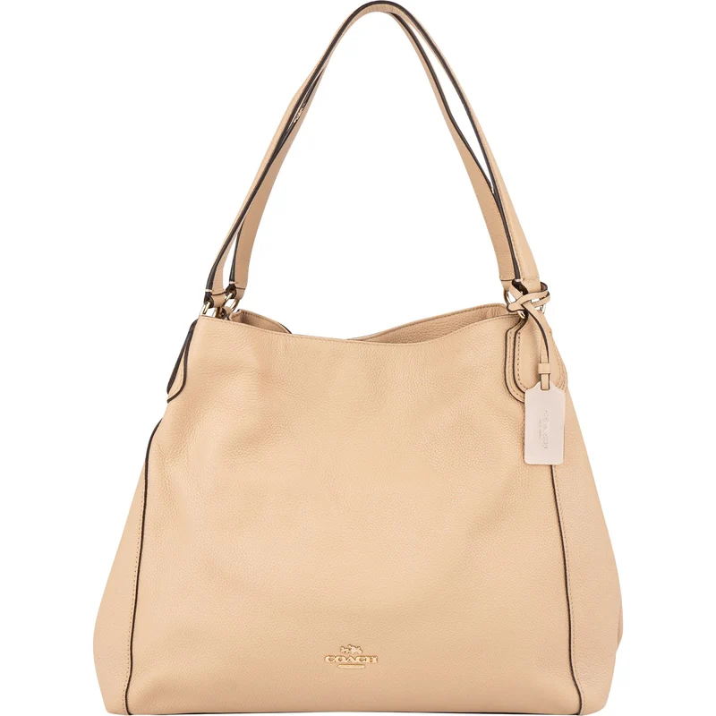Coach Pebbled Leather Edie Shoulder Bag