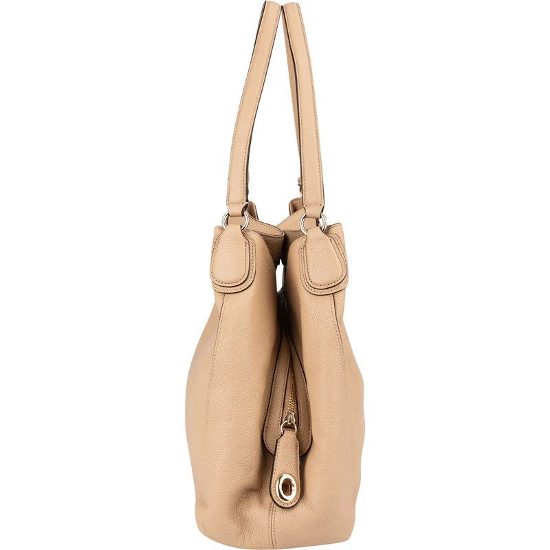 Coach Pebbled Leather Edie Shoulder Bag