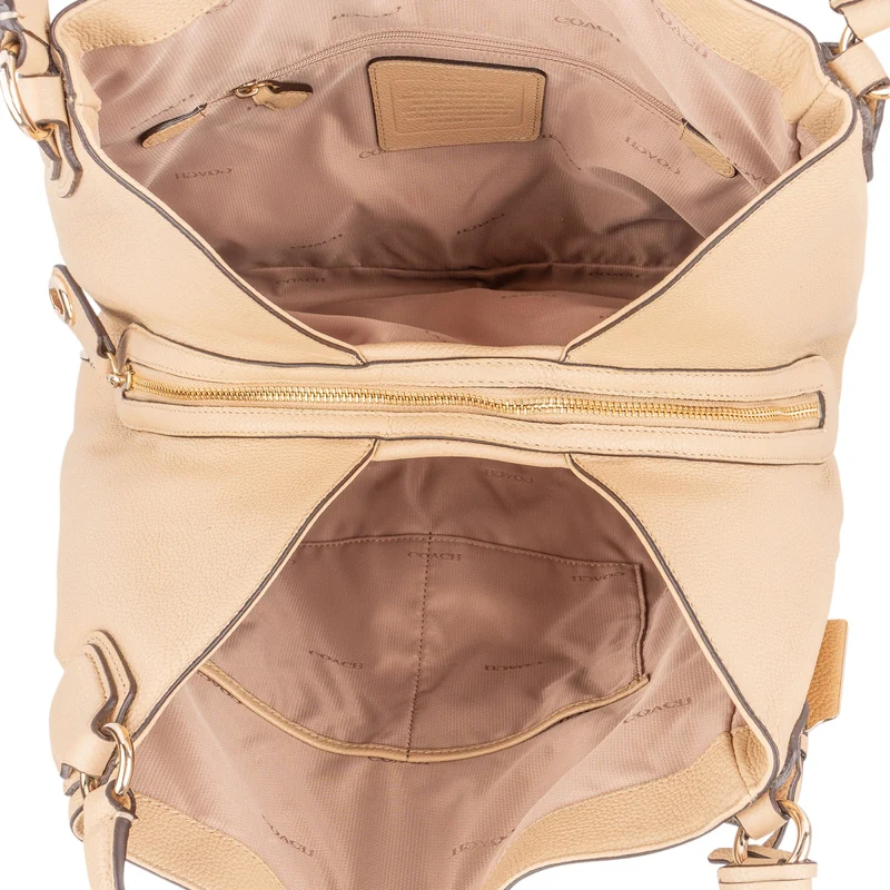 Coach Pebbled Leather Edie Shoulder Bag