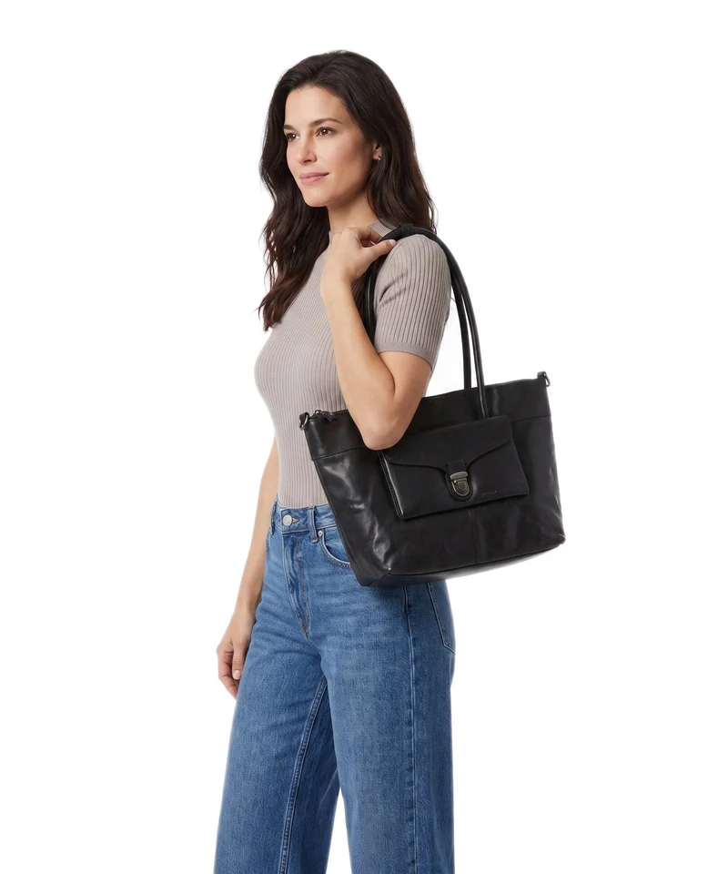Spikes & Sparrow Bronco Yara Shopper black
