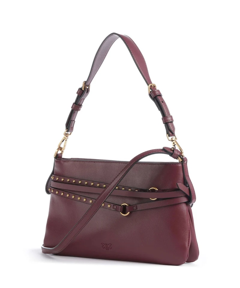 Pinko Belt Mini Schultertasche ribes intenso/antique gold