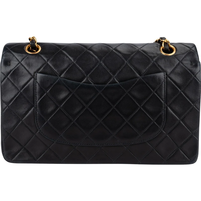Chanel Quilted Lambskin 24K Gold Medium Double Flap Shoulder Bag