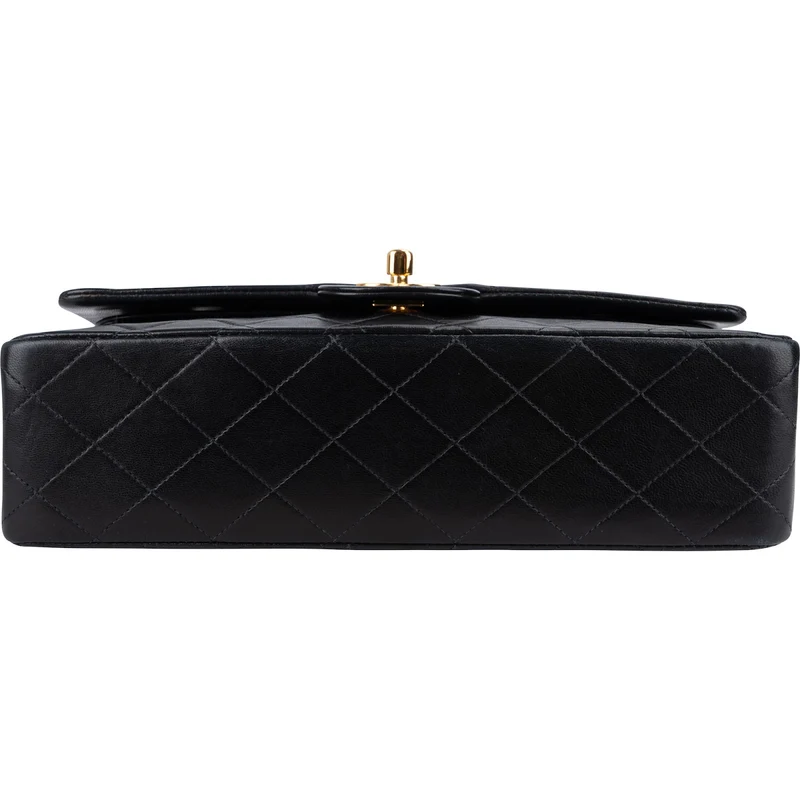 Chanel Quilted Lambskin 24K Gold Medium Double Flap Shoulder Bag