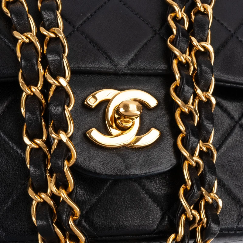 Chanel Quilted Lambskin 24K Gold Medium Double Flap Shoulder Bag