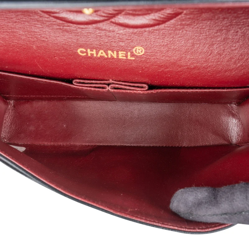 Chanel Quilted Lambskin 24K Gold Medium Double Flap Shoulder Bag
