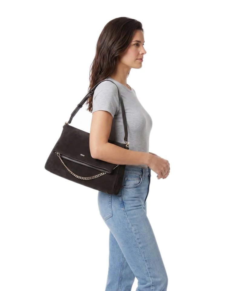 BOSS Yelena Schultertasche dark brown