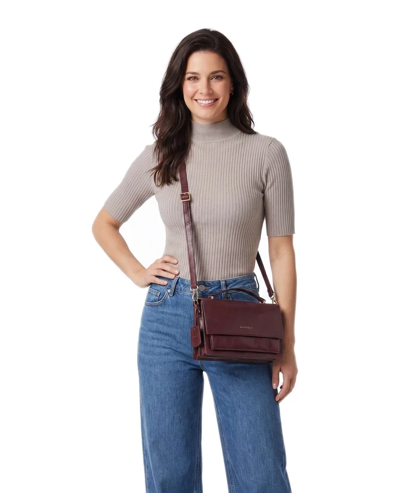 Burkely Fine Florence Umhängetasche burgundy