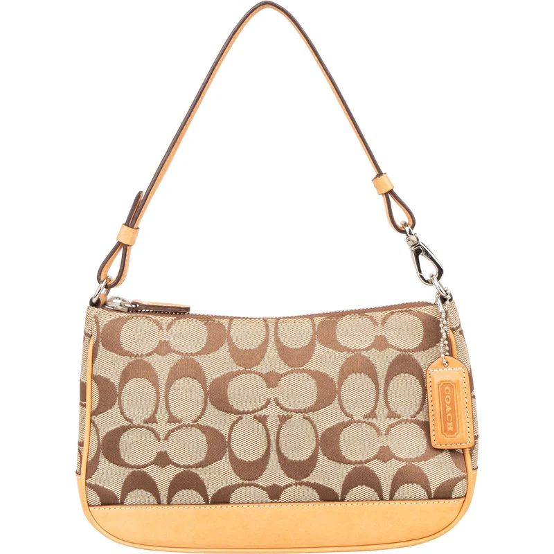 Coach Signature Monogram Pochette Handbag
