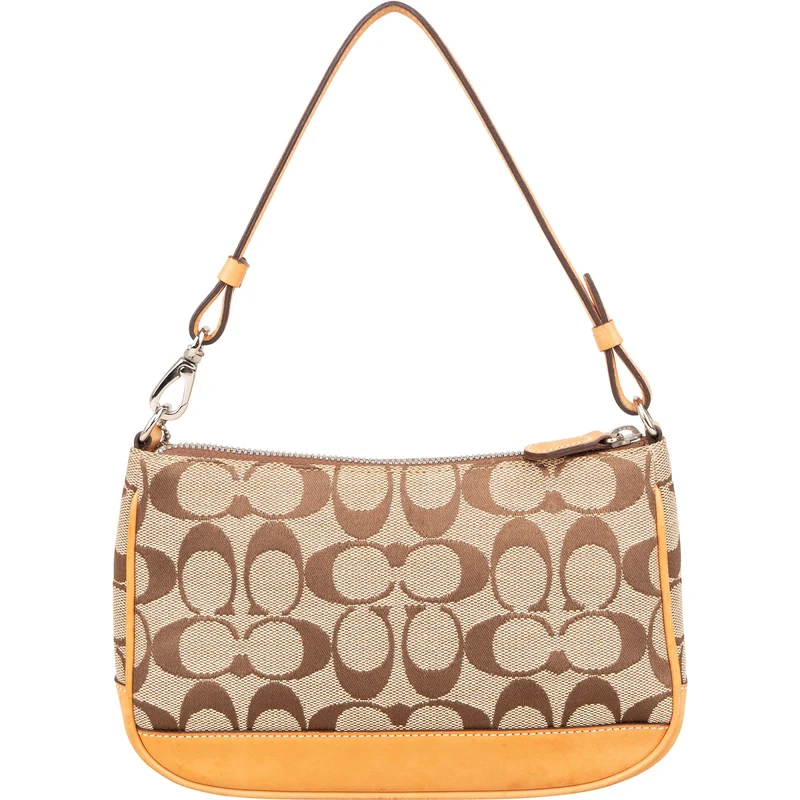 Coach Signature Monogram Pochette Handbag