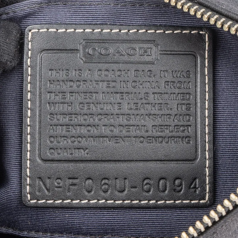 Coach Black Monogram Signature Demi Pochette Handbag