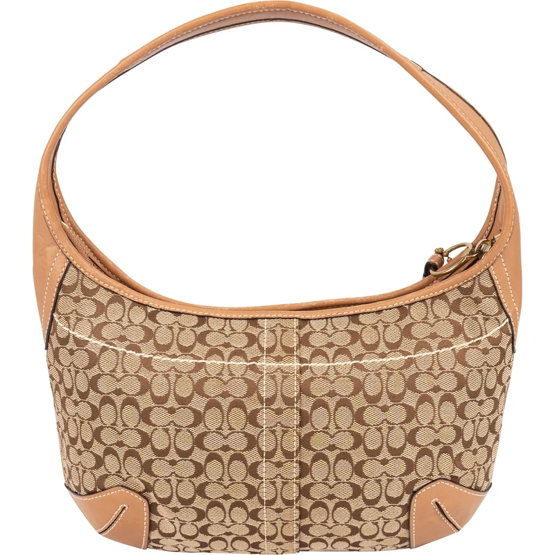 Coach Monogram Signature Small Hobo Shoulder Bag