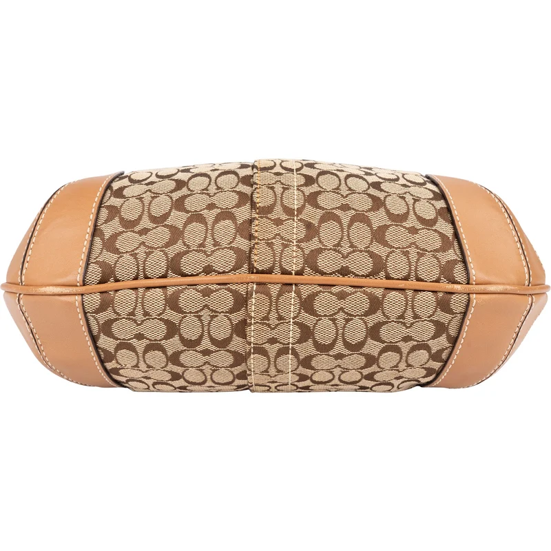 Coach Monogram Signature Small Hobo Shoulder Bag