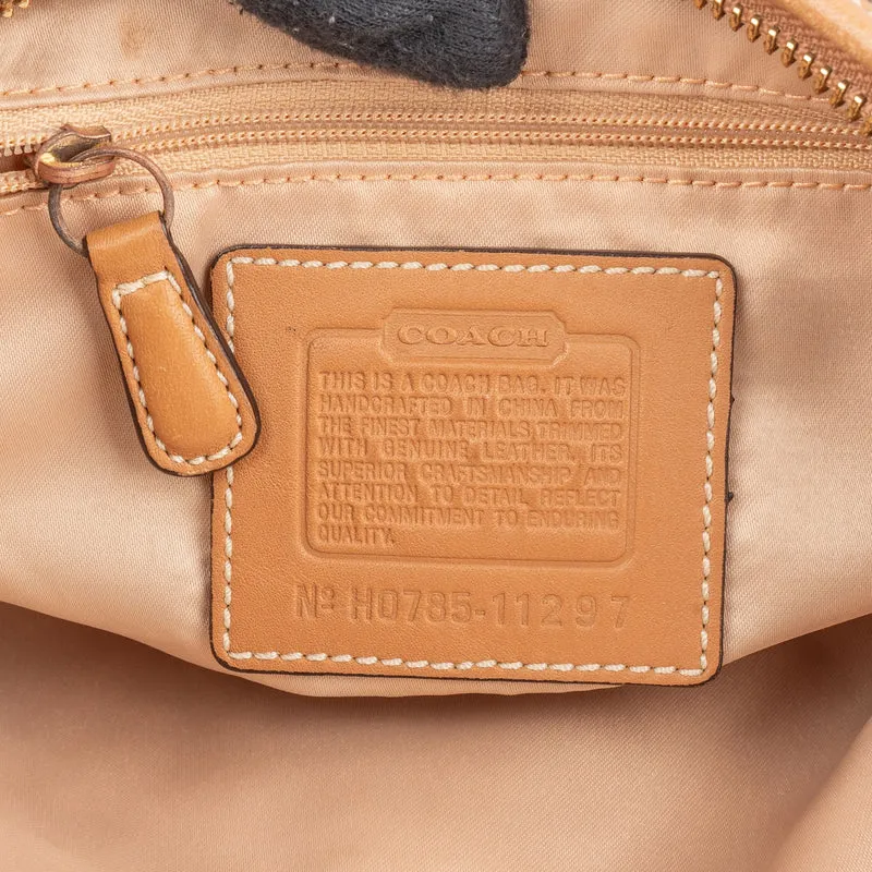Coach Monogram Signature Small Hobo Shoulder Bag
