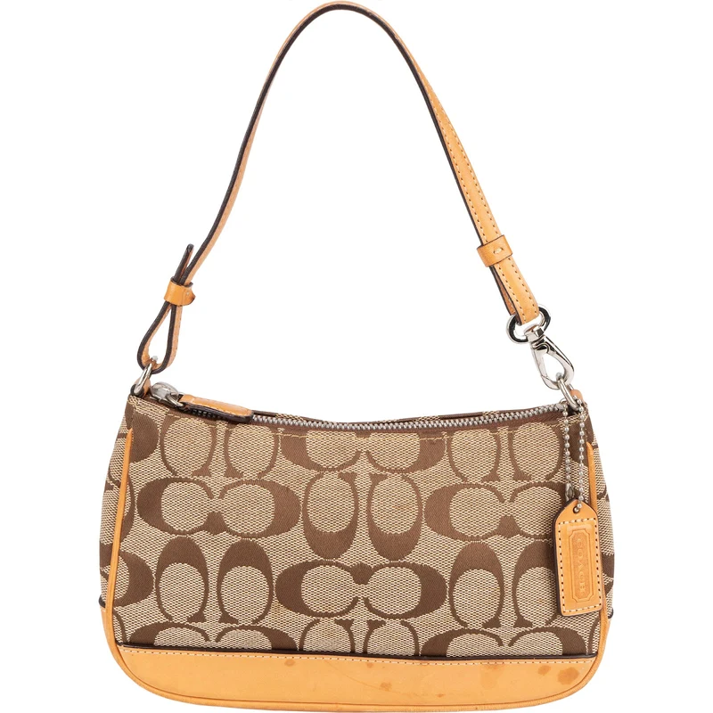 Coach Signature Monogram Pochette Handbag
