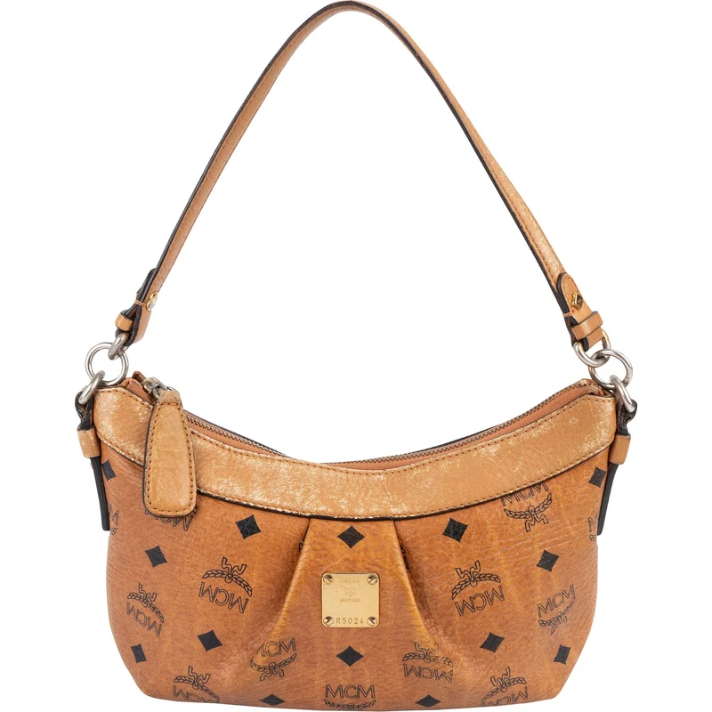 MCM Monogram Visetos Hobo Shoulder Bag