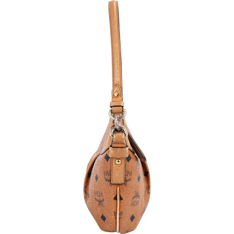 MCM Monogram Visetos Hobo Shoulder Bag