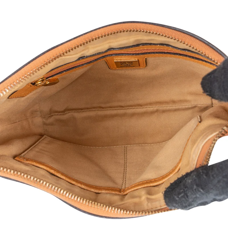 MCM Monogram Visetos Hobo Shoulder Bag