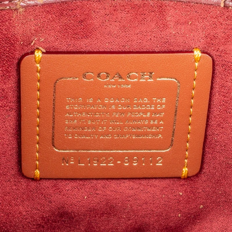 Coach Monogram Signature Canvas Parker Camellia Turnlock Crossbody Bag