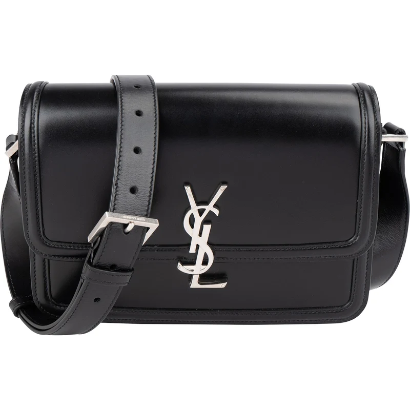 Yves Saint Laurent Boxcalf Leather Medium Sac Solferino Crossbody Bag