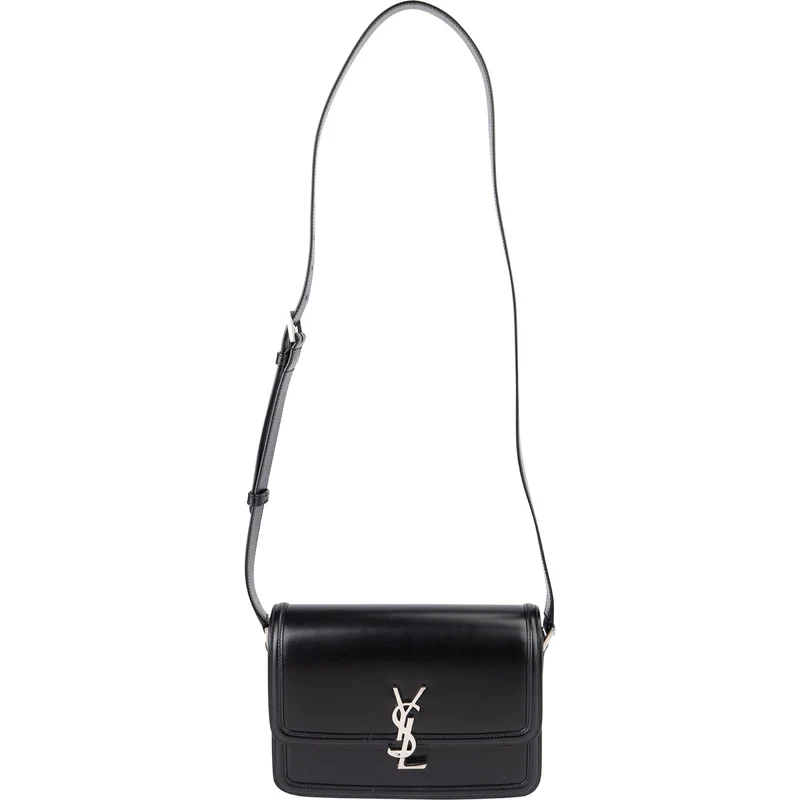 Yves Saint Laurent Boxcalf Leather Medium Sac Solferino Crossbody Bag