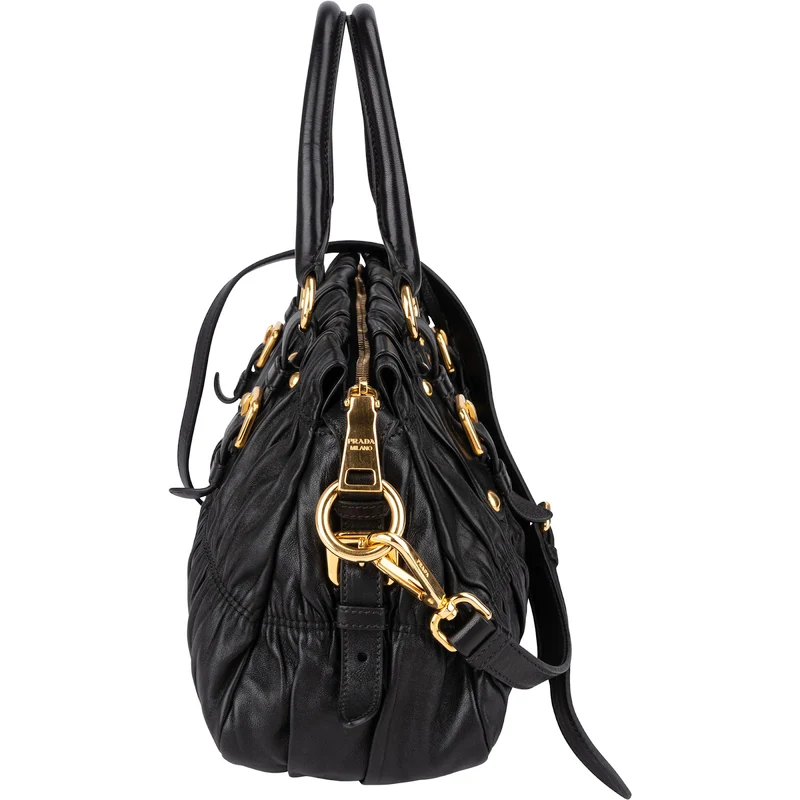 Prada Nappa Leather Gaufre Satchel Handbag