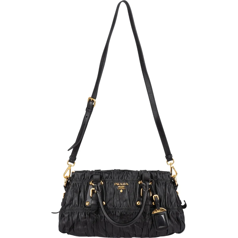 Prada Nappa Leather Gaufre Satchel Handbag