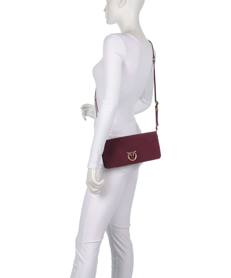 Pinko Love Click Soft Horizontal Classic Umhängetasche ribes intenso/antique gold