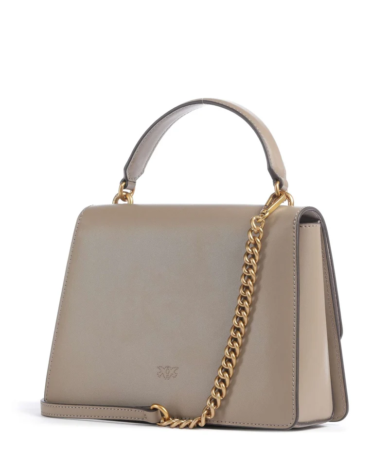 Pinko Love One Classic Handtasche grigio talpa/antique gold