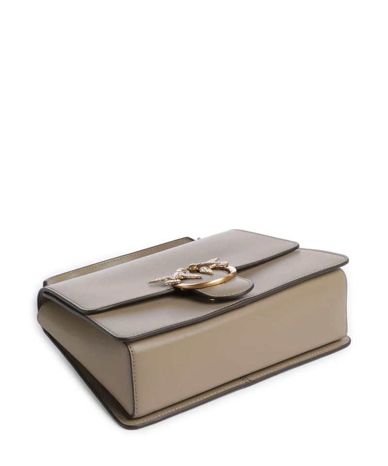 Pinko Love One Classic Handtasche grigio talpa/antique gold