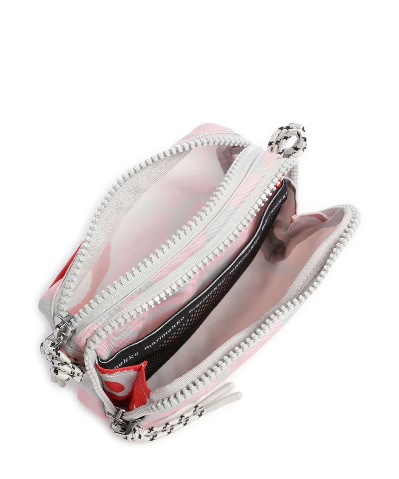 Marimekko Iloisa Unikko Kioski Mini Umhängetasche light pink/grey/red