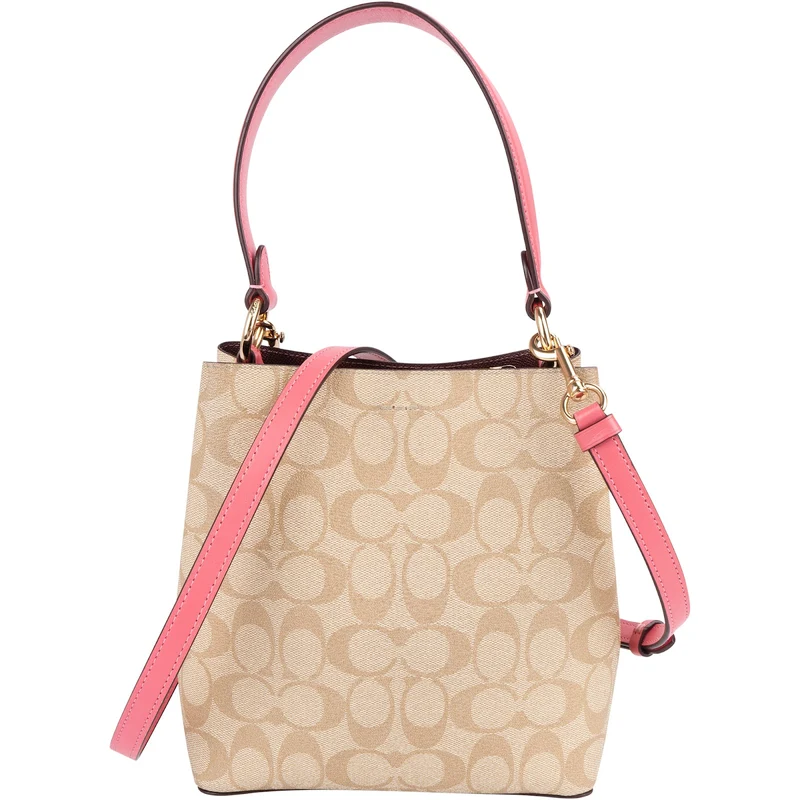 Coach Monogram Signature Small Town Bucket Handbag