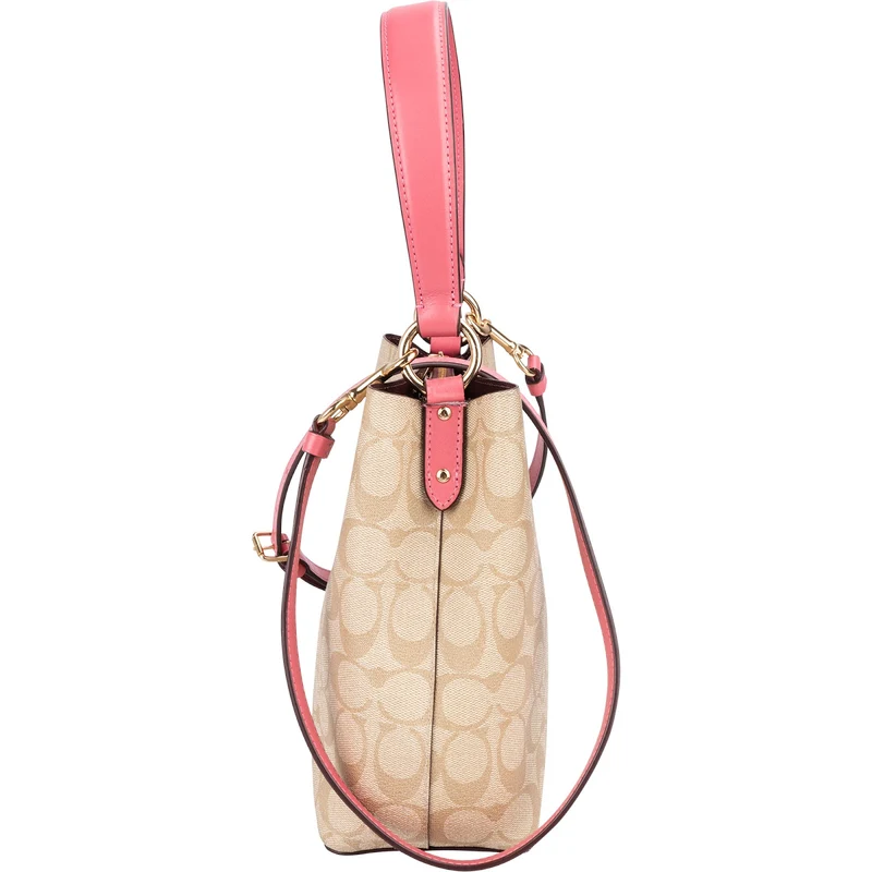 Coach Monogram Signature Small Town Bucket Handbag