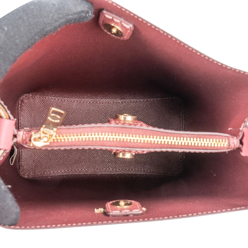 Coach Monogram Signature Small Town Bucket Handbag