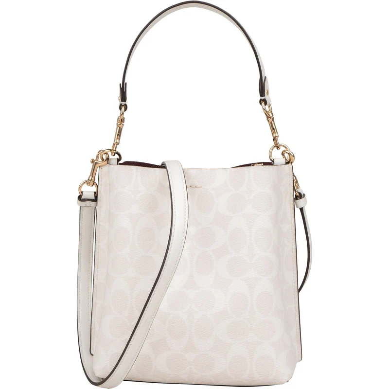 Coach Monogram Signature Canvas Town Bucket Crossbody Handbag