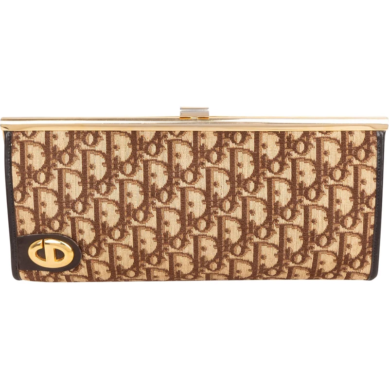 Christian Dior Diorissimo Canvas Frame Clutch