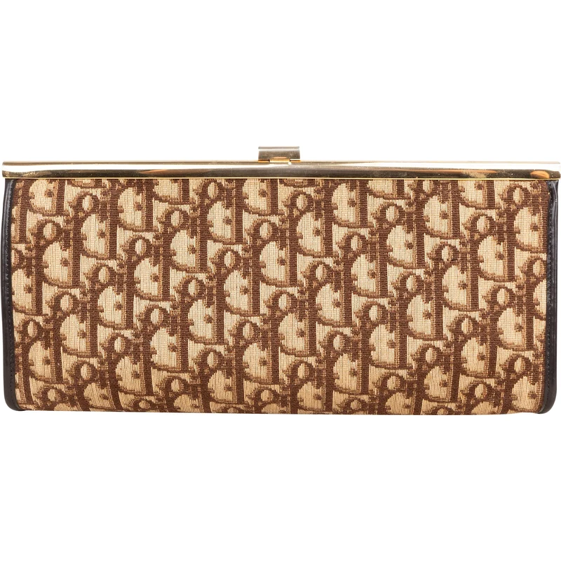Christian Dior Diorissimo Canvas Frame Clutch