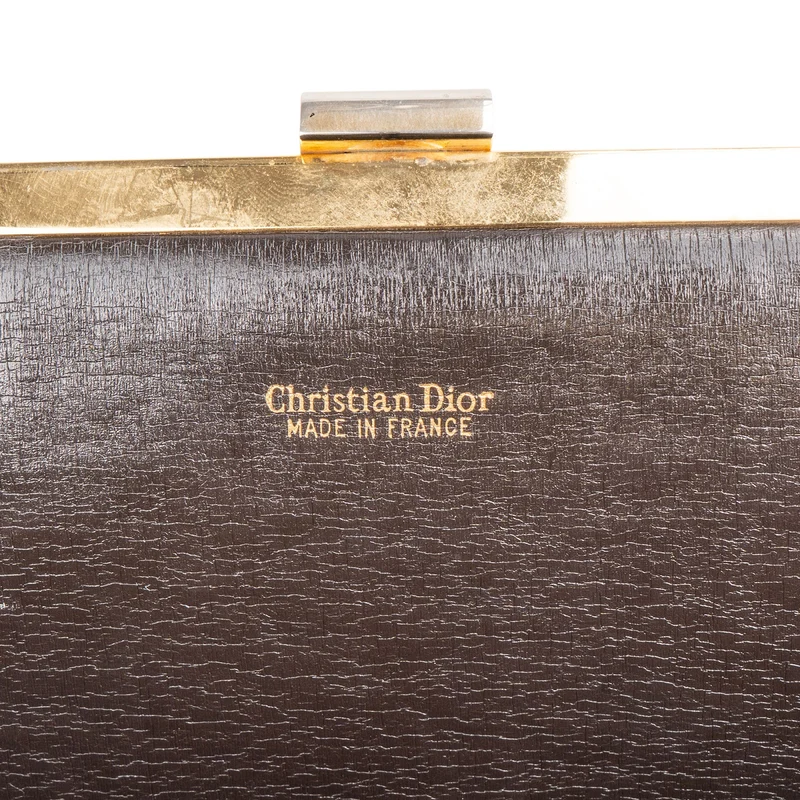 Christian Dior Diorissimo Canvas Frame Clutch