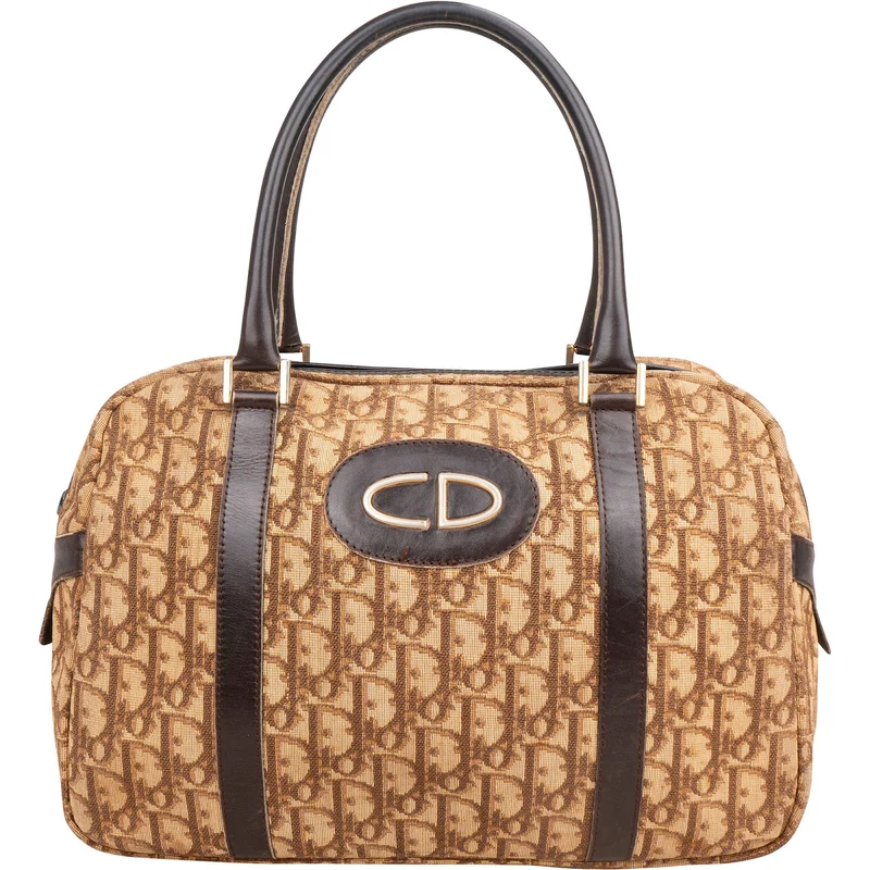 Christian Dior Trotter Monogram Boston Handbag