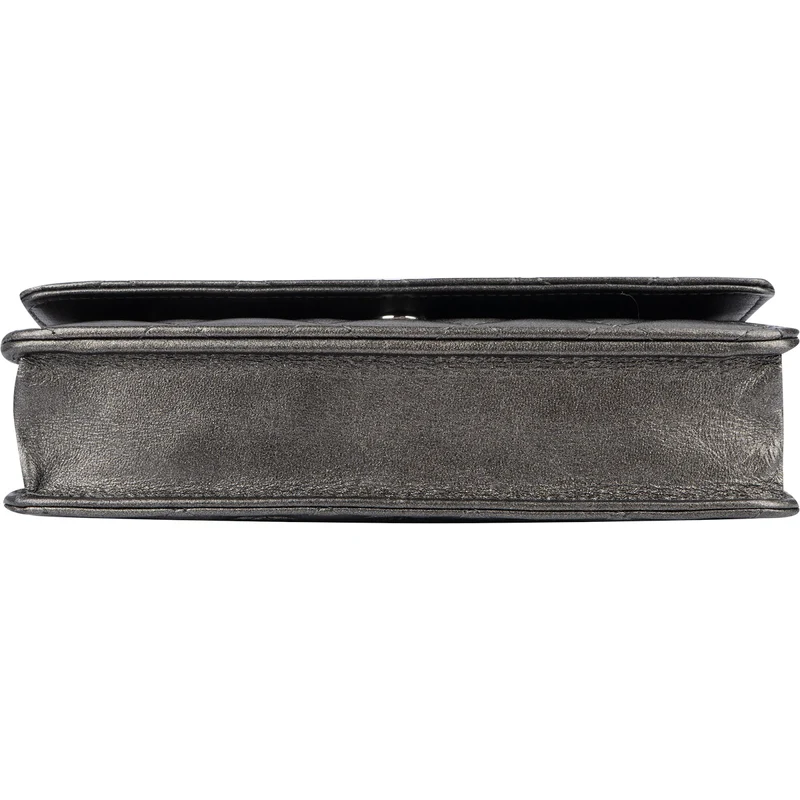 Chanel Quilted Metallic Lambskin Leather Wallet On Chain Crossbody Bag