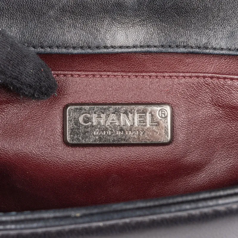 Chanel Goat Hair Medium Boy Single Flap Crossbody Bag