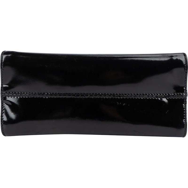 Salvatore Ferragamo Black Patent Calf Leather Vara Bow Top Handle Handbag