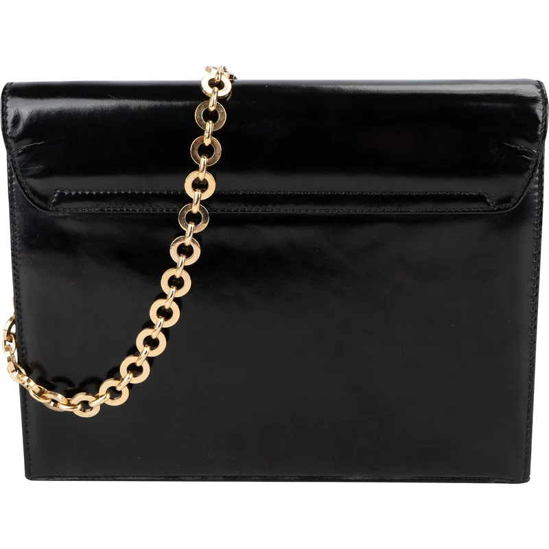 Salvatore Ferragamo Patent Leather Gancini Flap Crossbody Bag